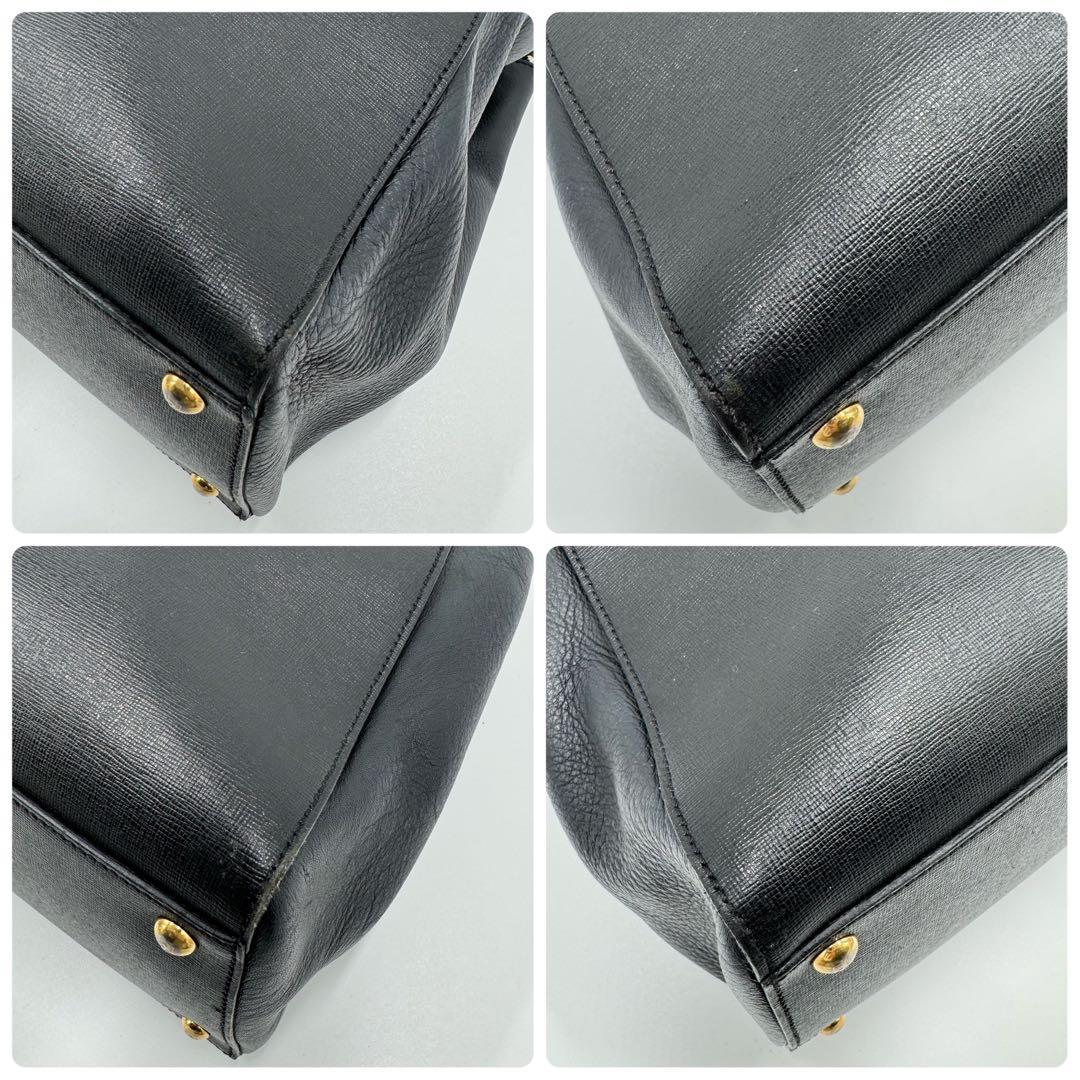 フェンディ トゥージュール レザー トート ショルダーバッグ ビジネスバッグ 黒