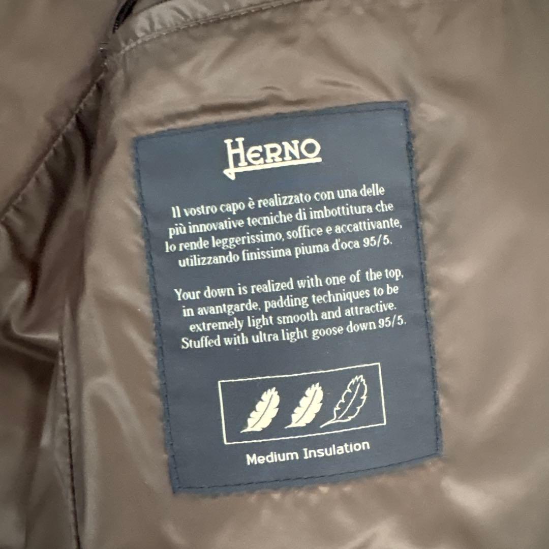 HERNO ブラウン ダウンジャケット