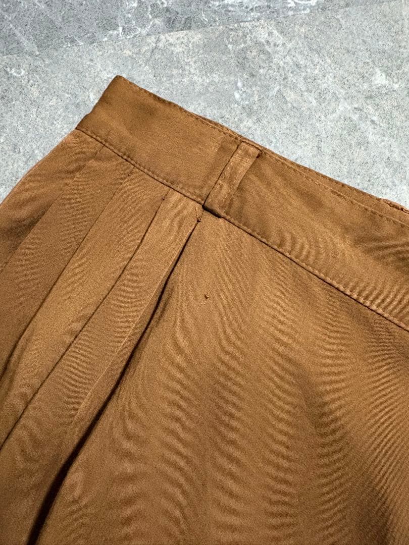 パンツ 80s Vintage rayon gabardine wide slacks
