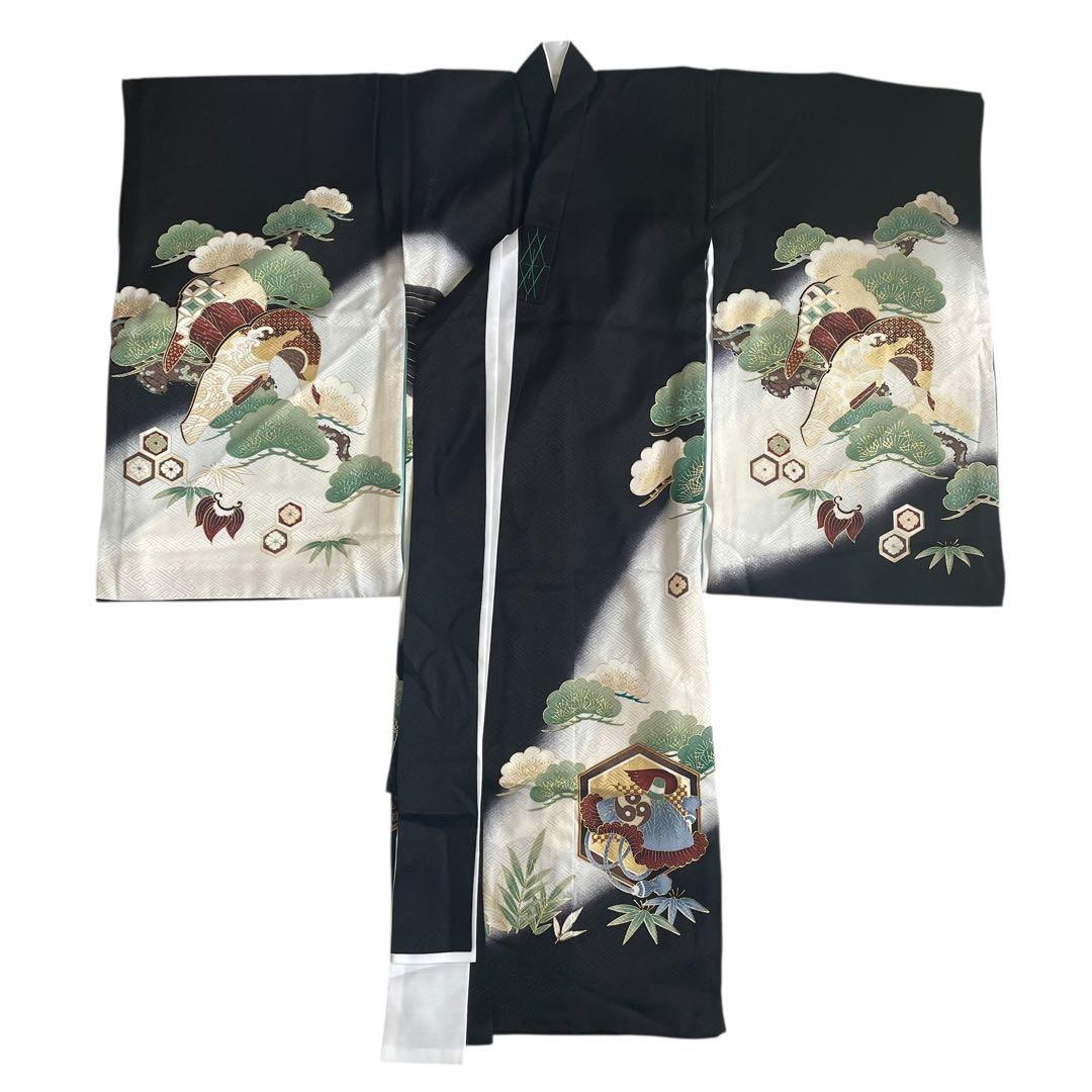 310 お宮参り着物 男の子祝い着産着御祝 着のしめ祝着 七五三 五歳