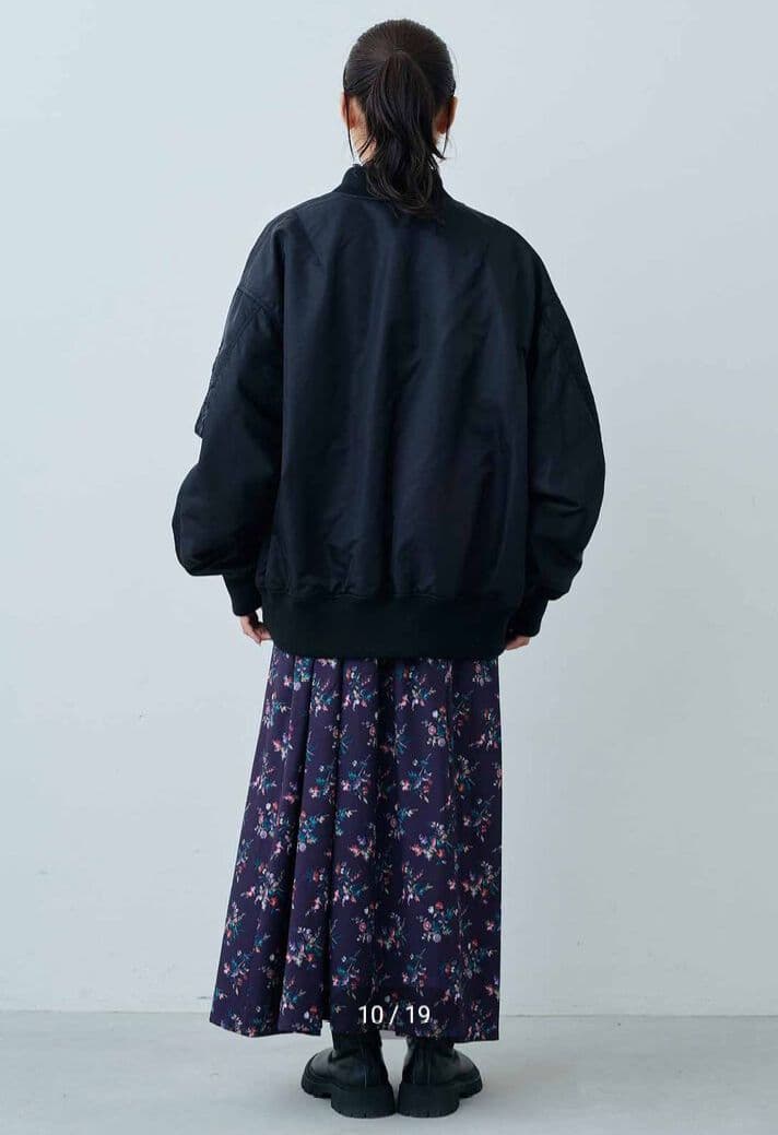 MEDE19F リバーシブル オーバーサイズMA-1 フェリシモ　Mザイス