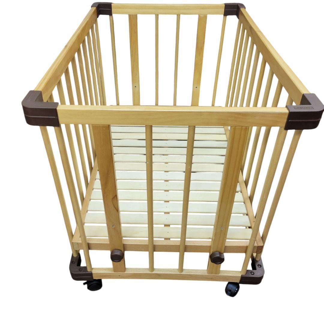 ❤美品✨ファルスカ✨ベビーベッド✨ミニジョイントベッド✨木製✨