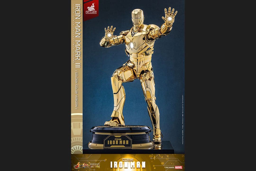 アイアンマン 1/6スケールフィギュア　アイアンマン・マーク3（ゴールドカラー）