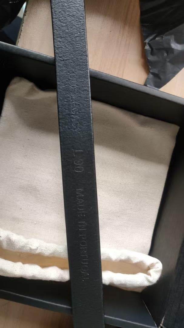 美品メンズ OUR LEGACY アワーレガシー 2cm レザー ベルト