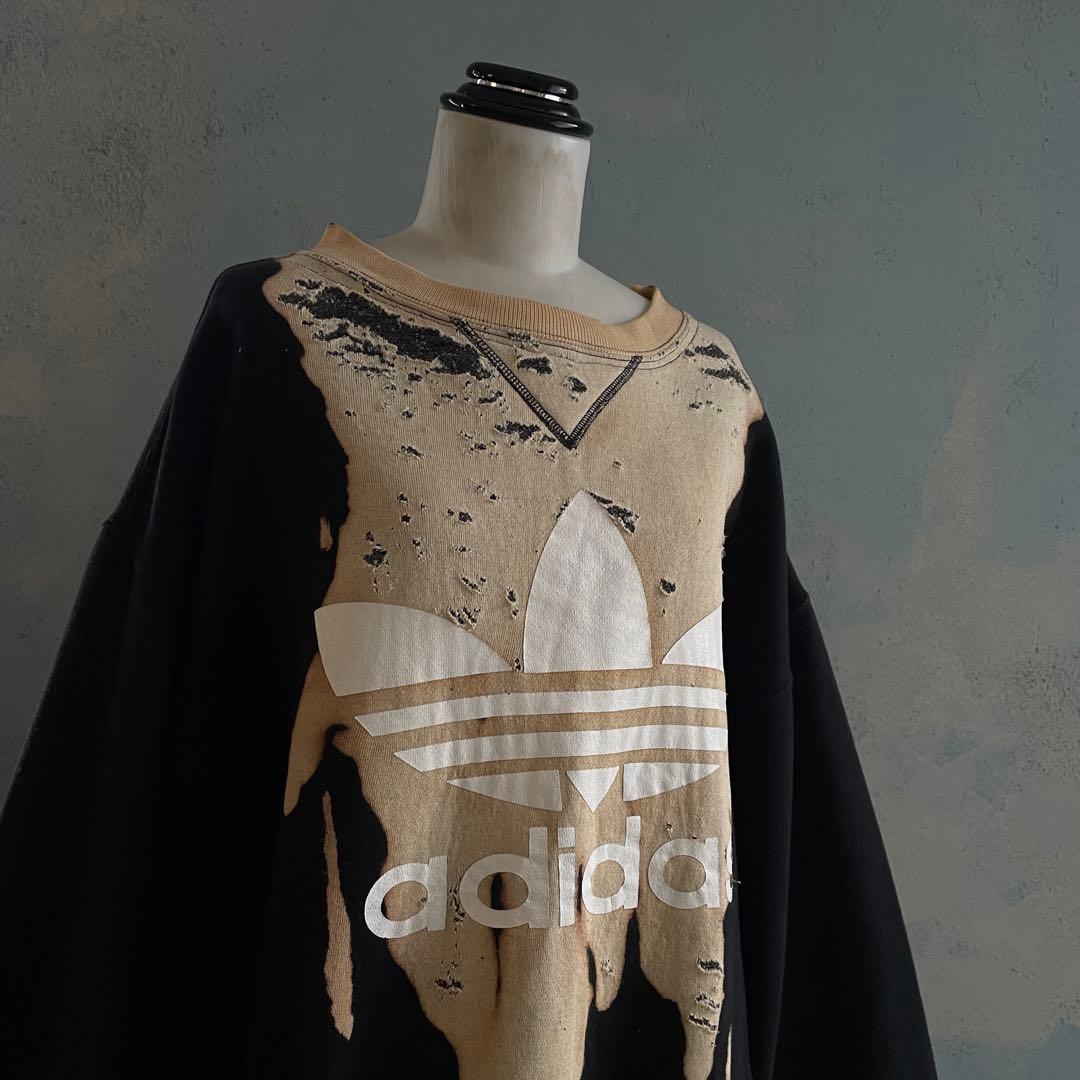 80's”万国旗“adidas”USA製“両面プリント“常田“sweat