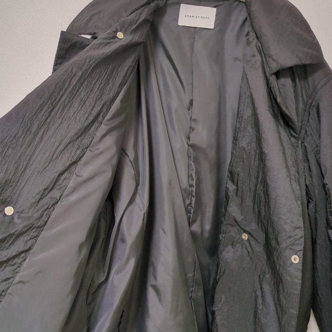 アダムエロペ　パテットステンカラーブルゾン　ブラック