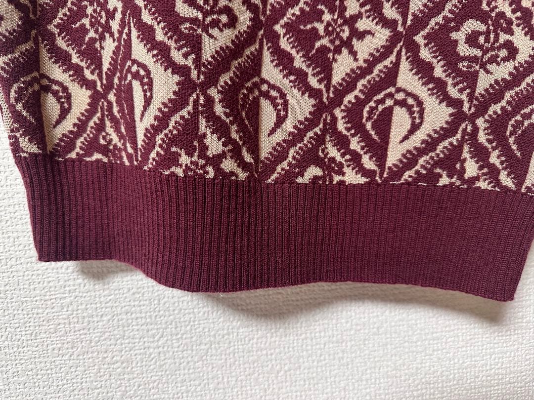 Marine serre ノースリーブニットベスト