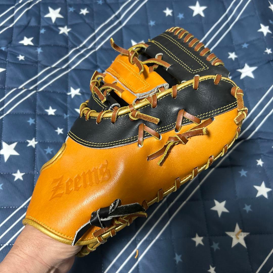 Zeems ファーストミット オレンジ/黒