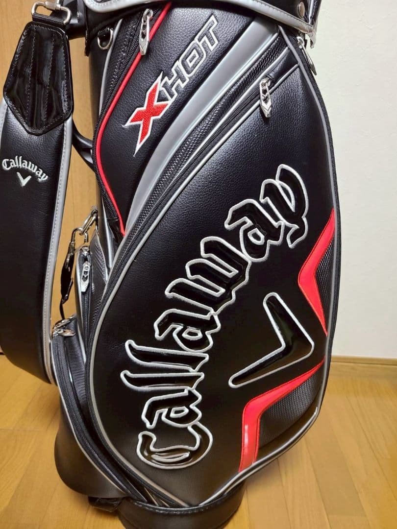 Callaway XHOT キャディバッグ 9型 黒/赤