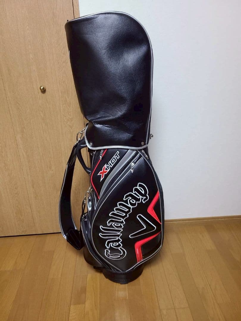 Callaway XHOT キャディバッグ 9型 黒/赤