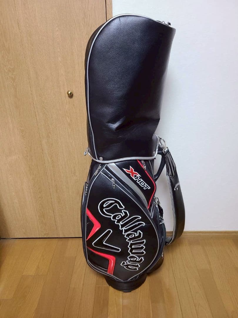 Callaway XHOT キャディバッグ 9型 黒/赤