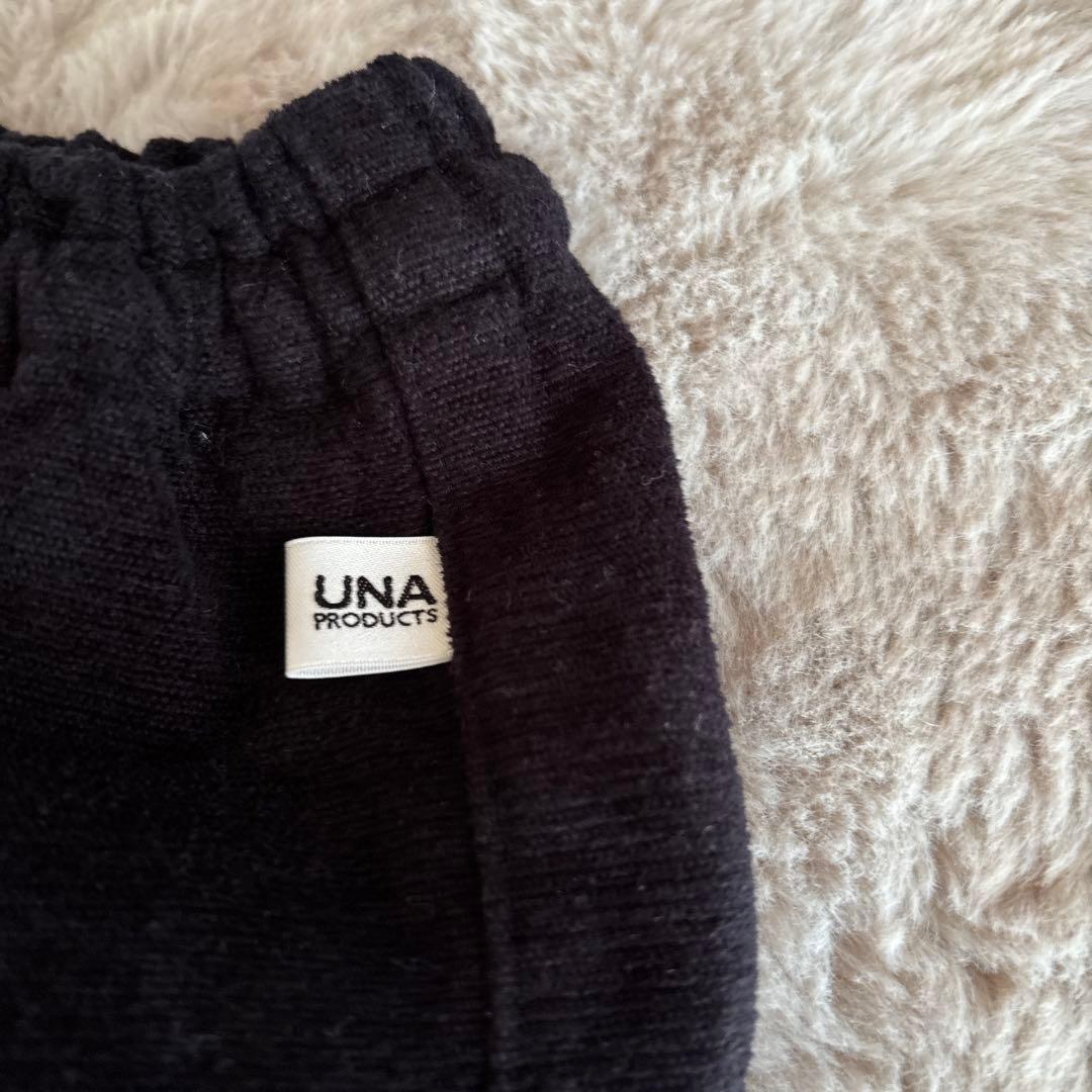 【美品】うなぎの寝床 ブラック 起毛 パンツL ユニセックス 日本製