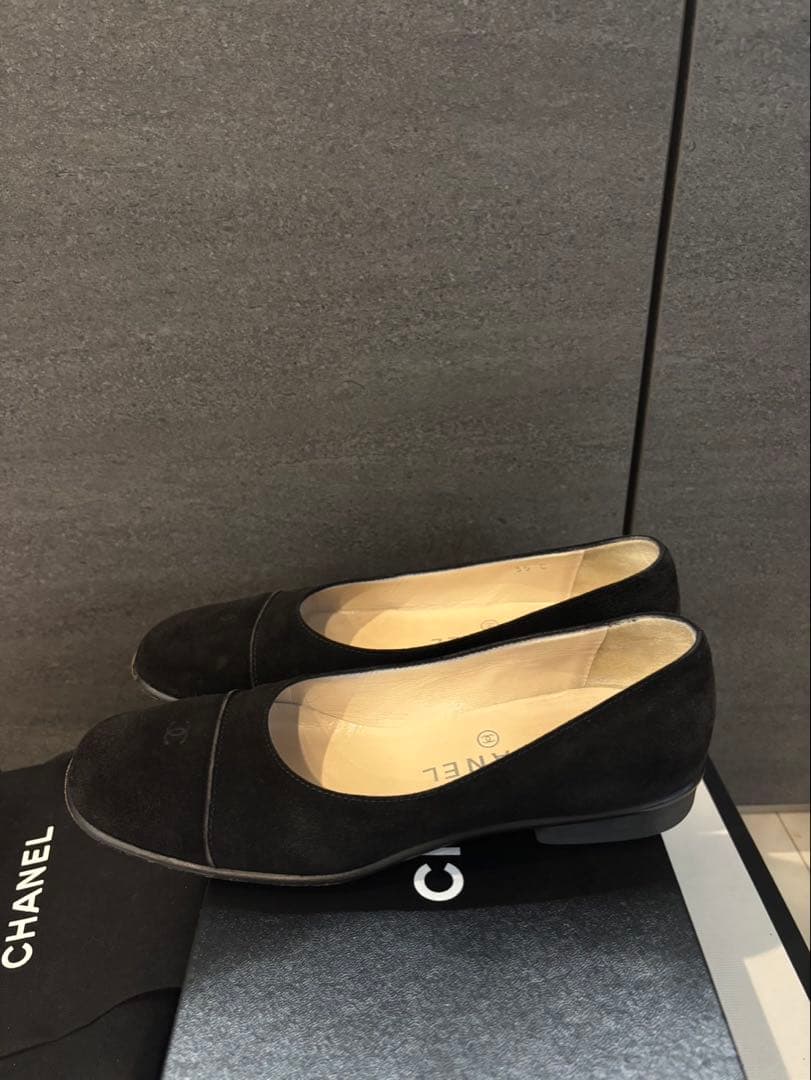 CHANEL フラットシューズ　ブラック　35