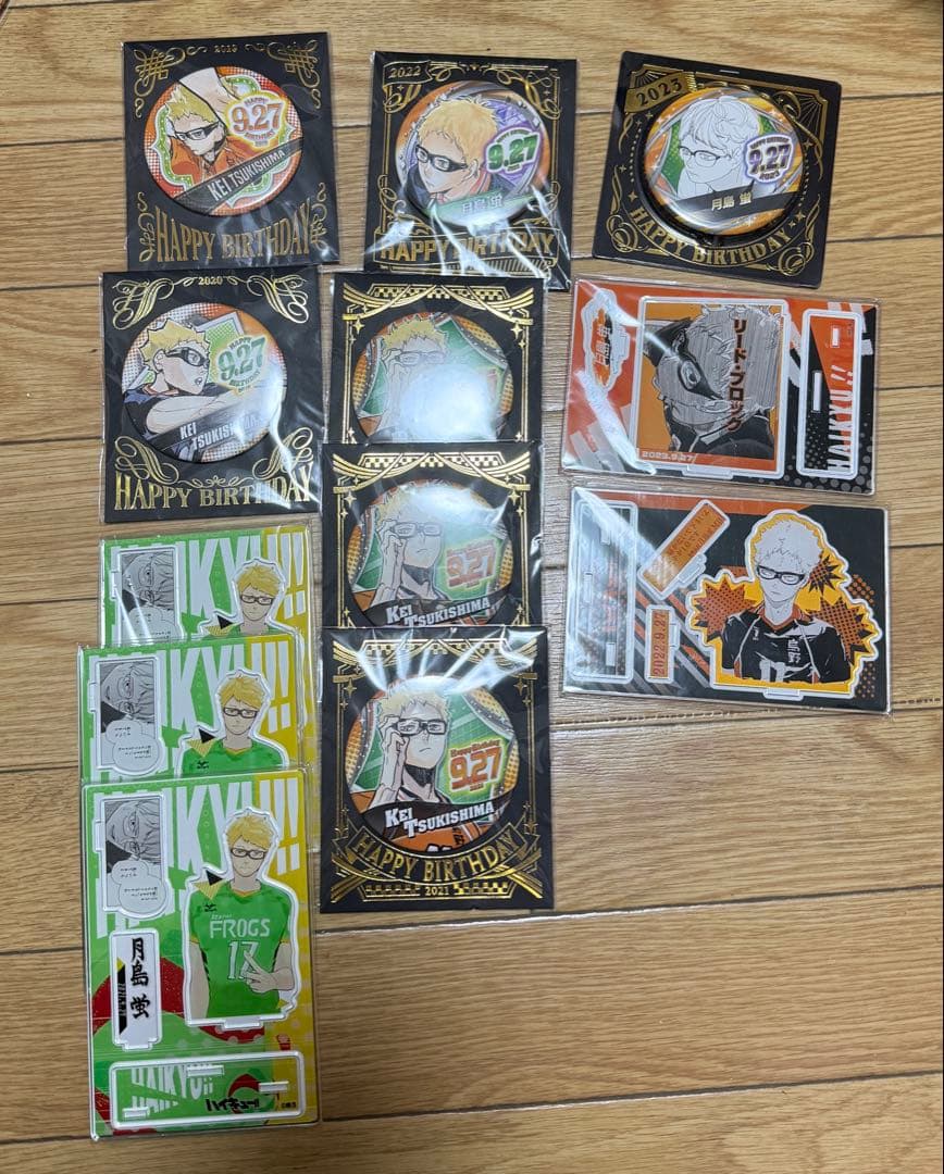 m*o様 ハイキュー　月島蛍　グッズ　アクリルスタンド　缶バッジ　102点　まと
