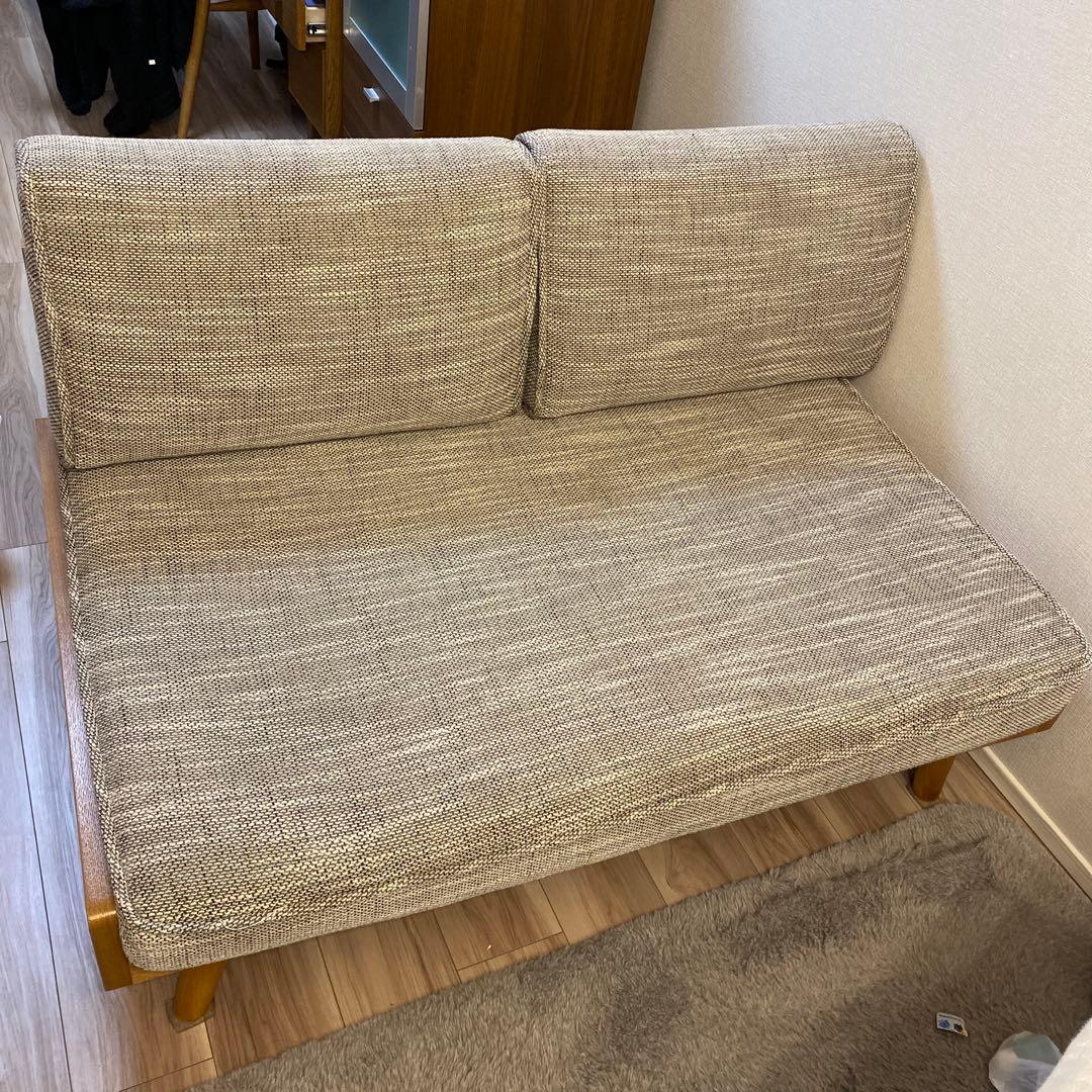 専用です　usa様　unico アルベロ　ベージュのファブリックソファ