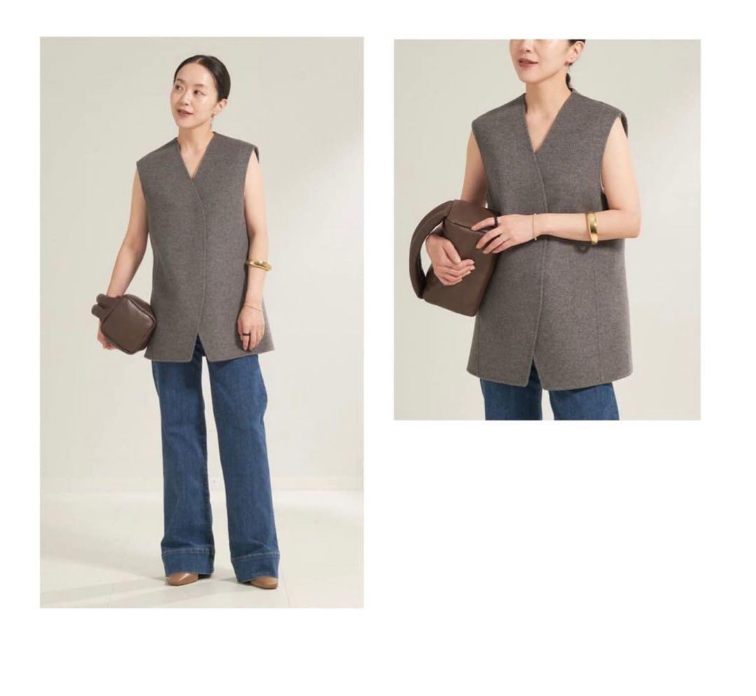 【1度着用、美品】Plage ハミルトン　ミニマル　ベスト　グレー　完売品