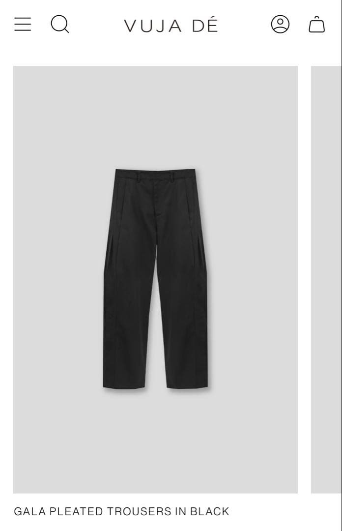 パンツ vujade 008 GALA pleated trousers
