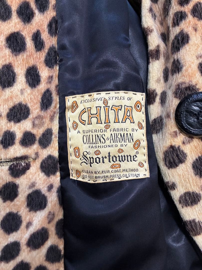 ヴィンテージヒョウ柄 Sportowneコート