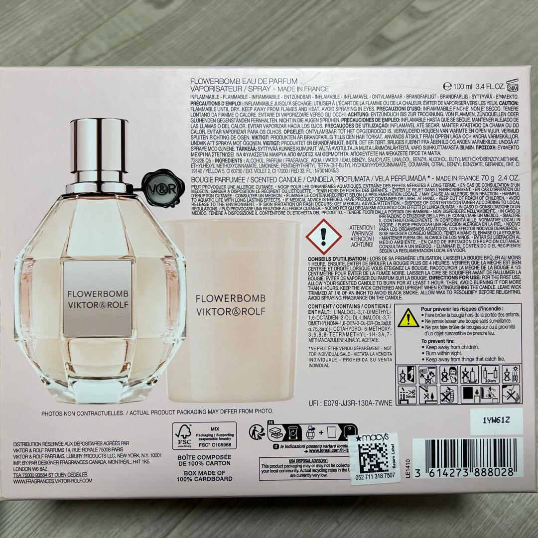 値下げ！FLOWERBOMB VIKTOR &ROLF キャンドル付き❣️