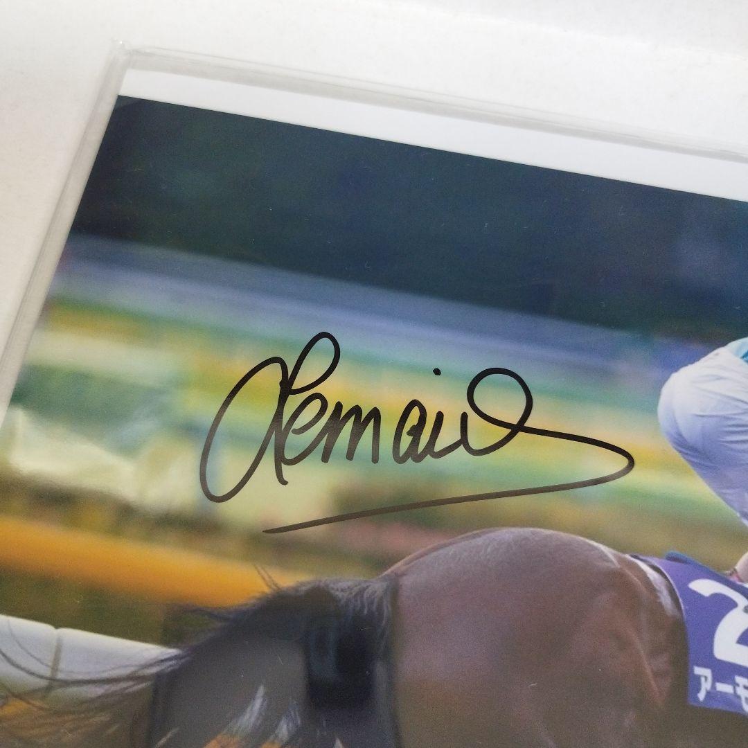 競馬騎手　クリストファー ル・メール　直筆サイン入りフォト　証明書付き