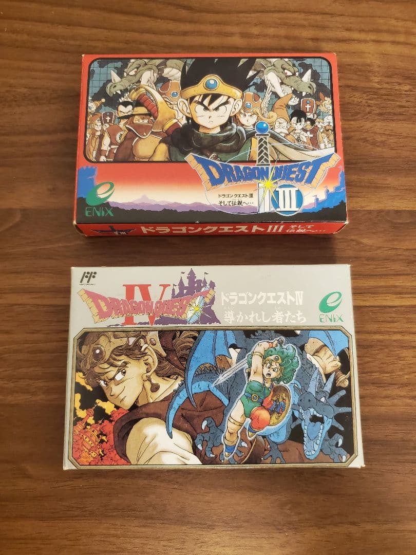 ファミコン ドラゴンクエスト3 ドラゴンクエスト4 箱説付き セット販売