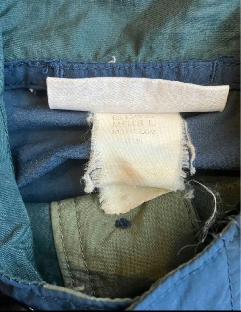 90s コロンビア アノラックパーカー　コットンウッド　　ネイビーL