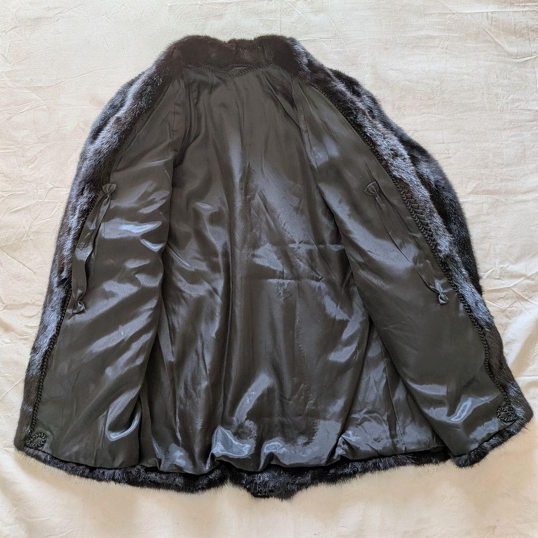 高級ミンクコート COFA認定 本毛皮 上品艶 女優襟