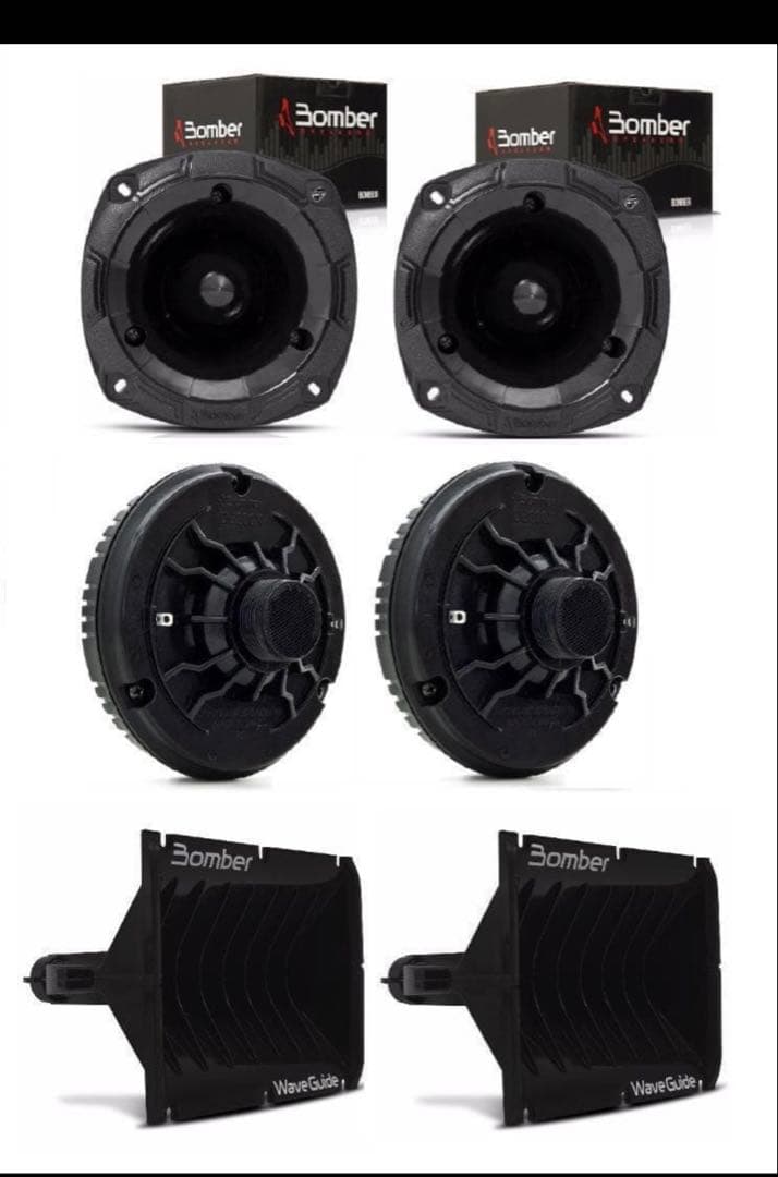 BOMBERドライバー＆ホーン＆ツィーター＆コンデンサー 左右フルセット