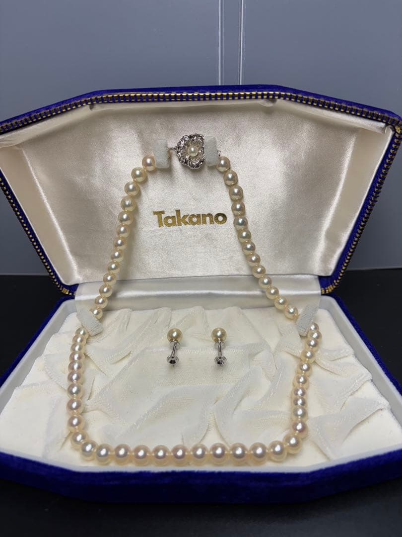 本真珠 パールネックレス イヤリング silver刻印 フォーマル アクセサリー