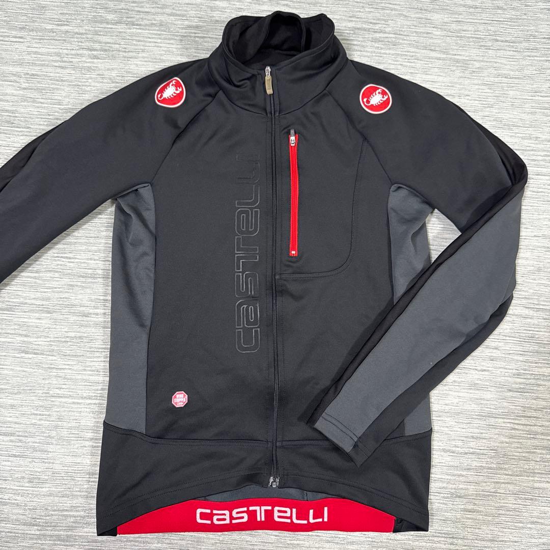 美品　CASTELLI WINDSTOPPER サイクルジャケット