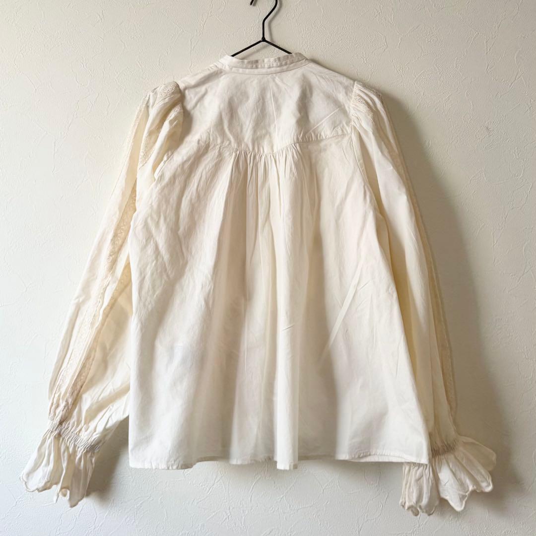 IENA LA BOUCLE 2024AW ピンタックエンブロイダリーブラウス