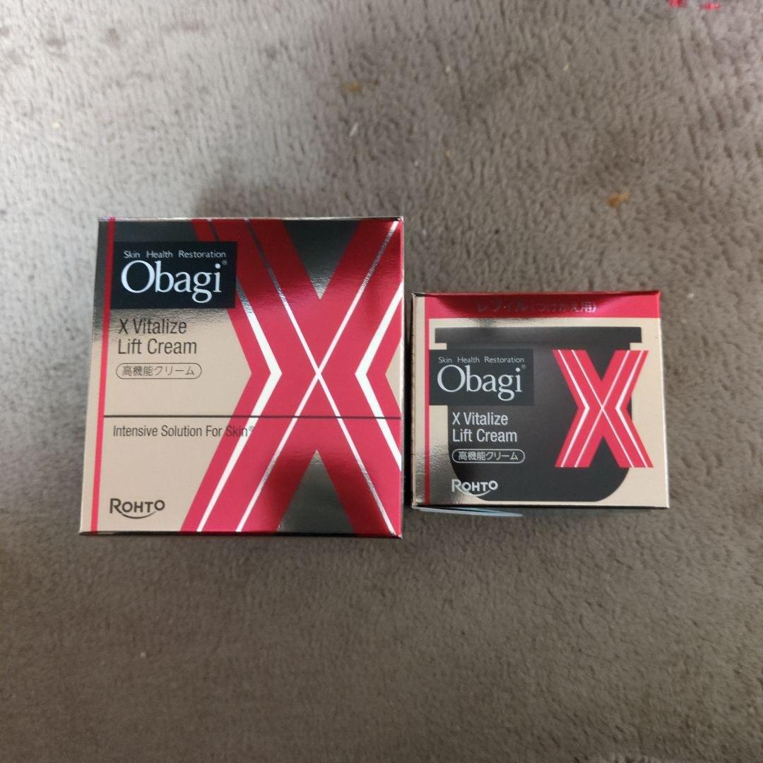 新品未開封　オバジ X バイタライズリフトクリーム50g、レフィルセット