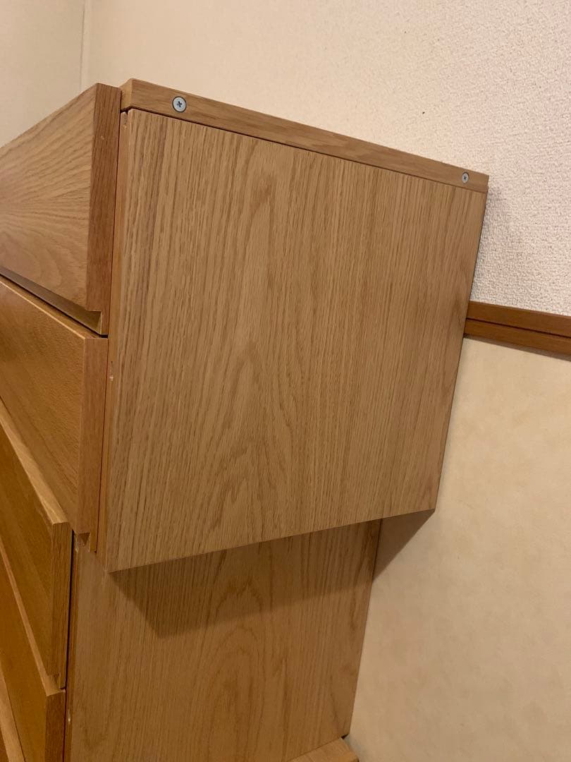 ①★無印★ユニットシェルフ★ ボックス★引き出し★オーク材★旧タイプ
