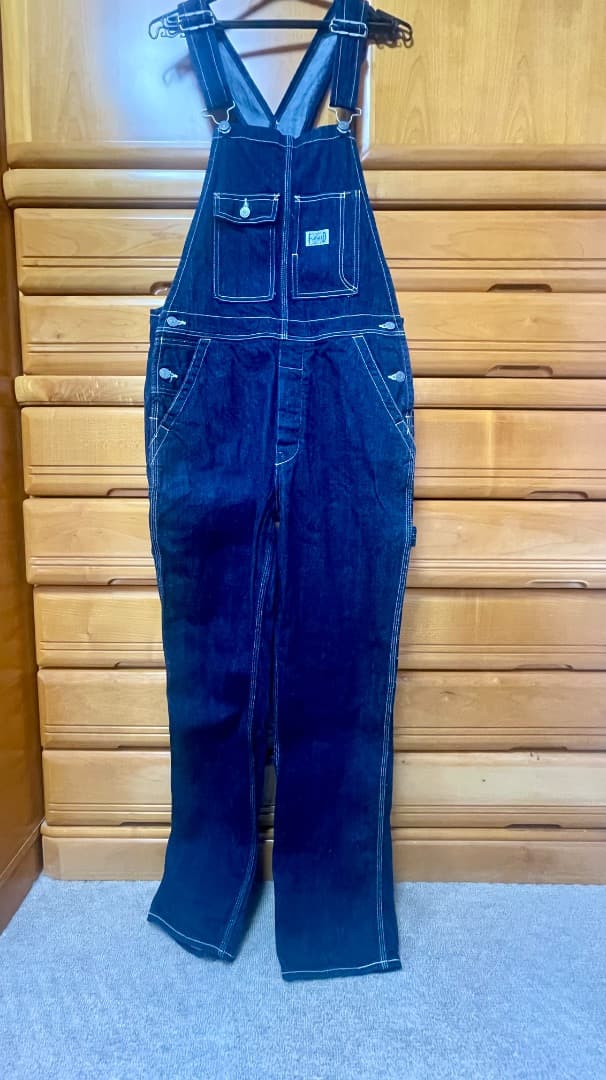 フラットヘッド　デニムオーバーオール　美品