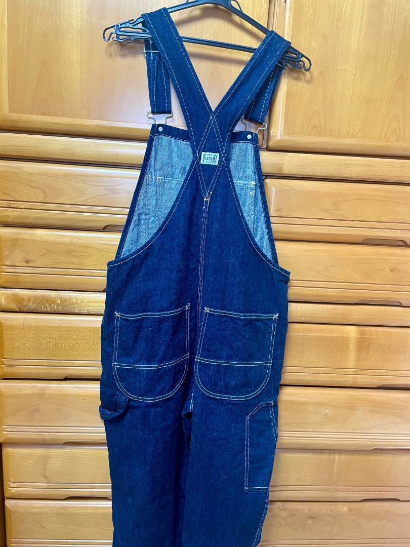 フラットヘッド　デニムオーバーオール　美品