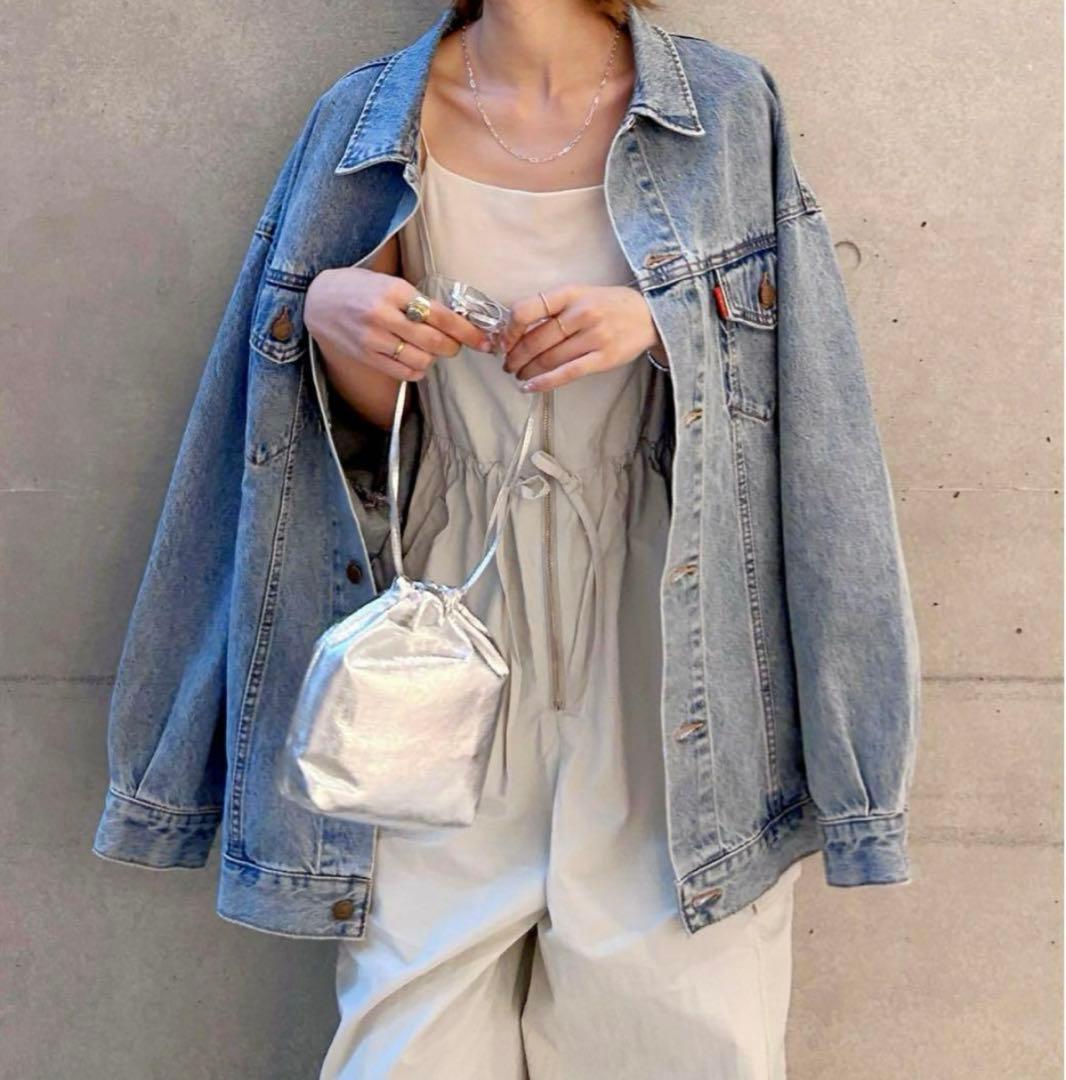 新品未使用 ungrid ビッグシルエットデニムジャケット ライトブルー