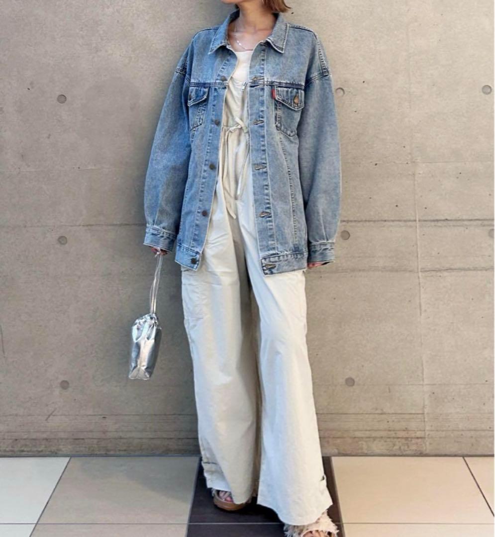 新品未使用 ungrid ビッグシルエットデニムジャケット ライトブルー