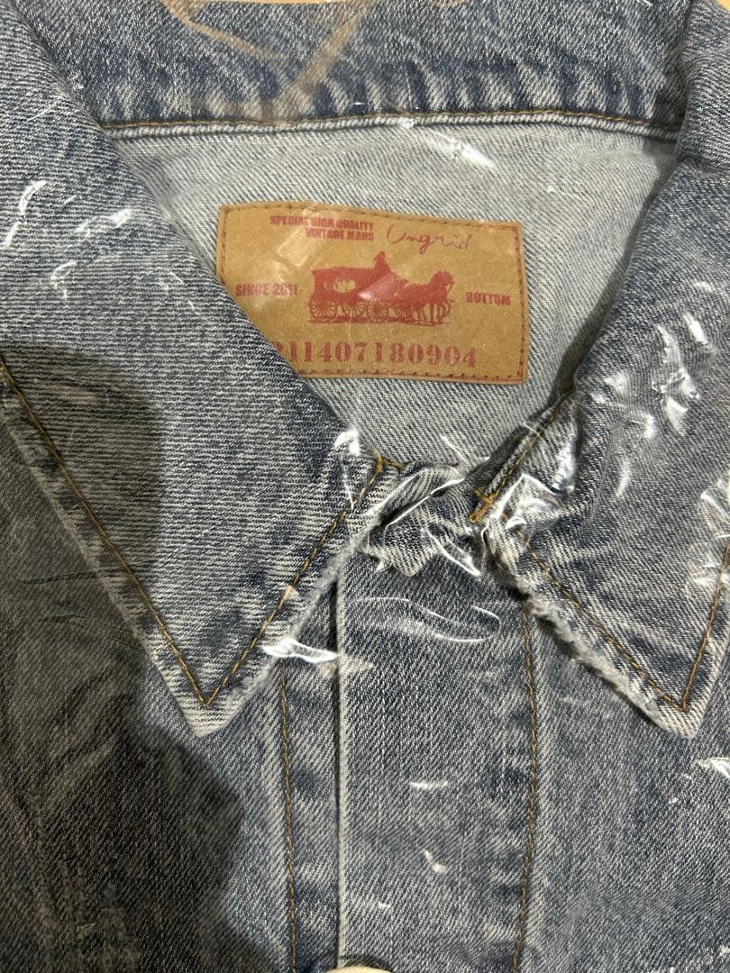 新品未使用 ungrid ビッグシルエットデニムジャケット ライトブルー