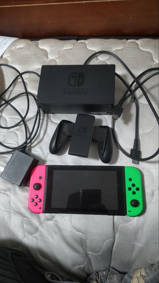 Nintendo Switch 本体 グリーン/ピンク 説明文をお読みください