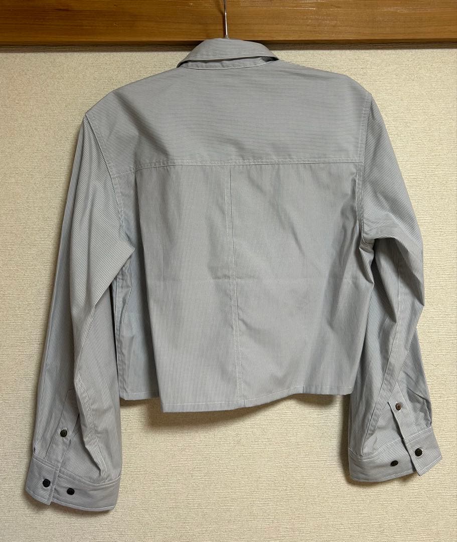 辻元舞さん　アイムイン　クロップドシャツ　グレー　Ｍ