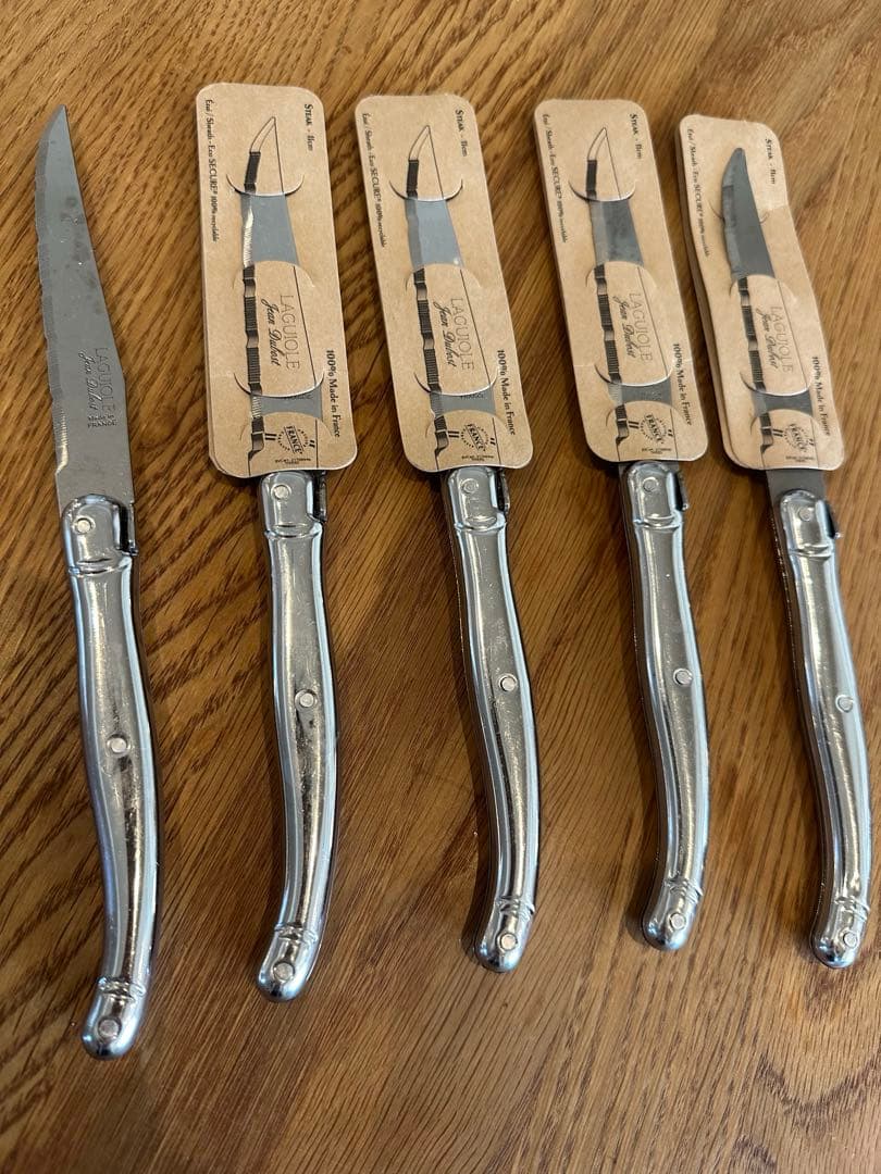 【新品】Laguioleラギオール ステンレステーブルナイフ 5本セット