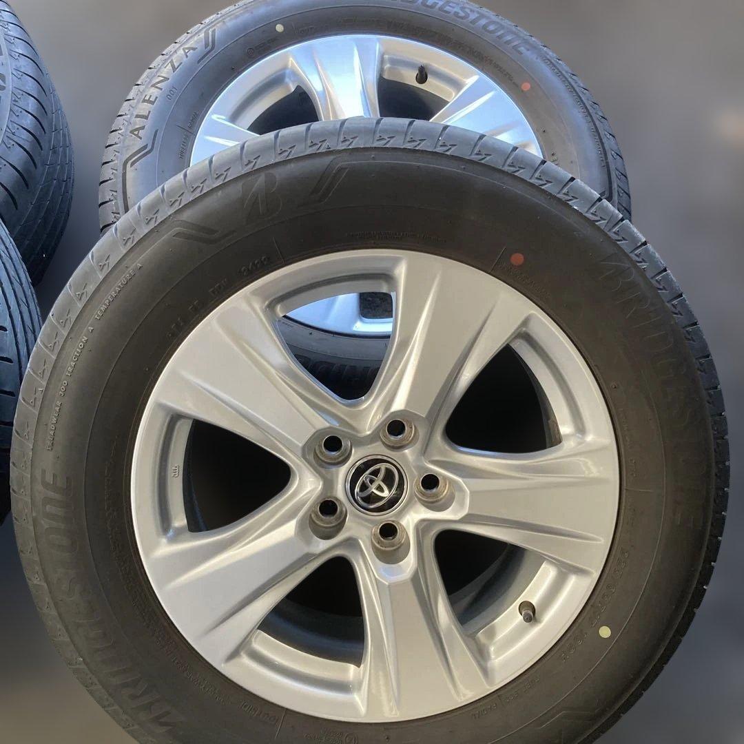 ハリアー80系純正ホイール、ブリヂストン ALENZA 17インチ タイヤセット