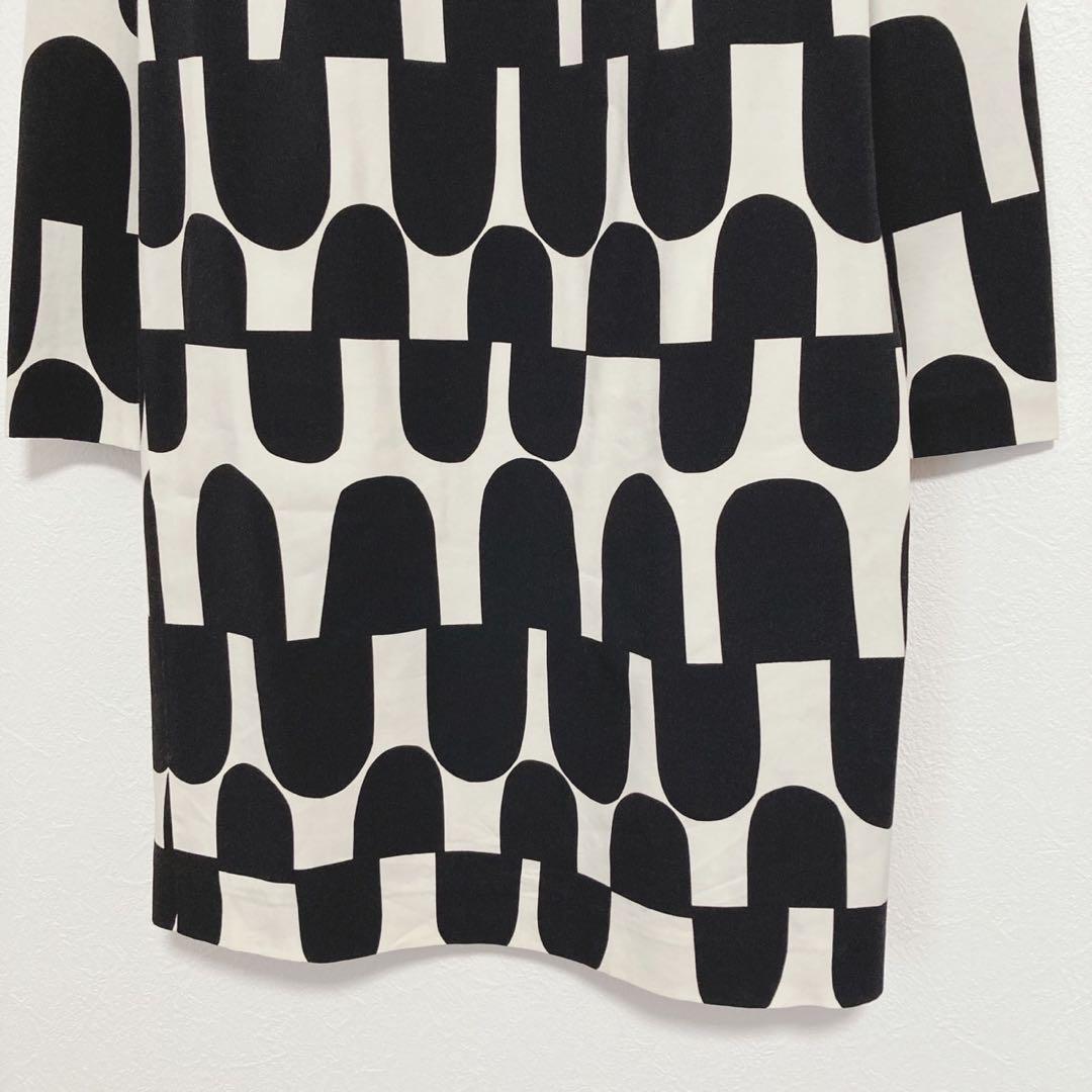 marimekko 定価3.5万 ワンピース BIAK RATSU 36 リボン