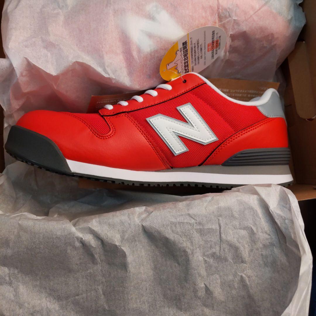 安全靴 PL-331 レッド+ホワイト 27.5 EEE