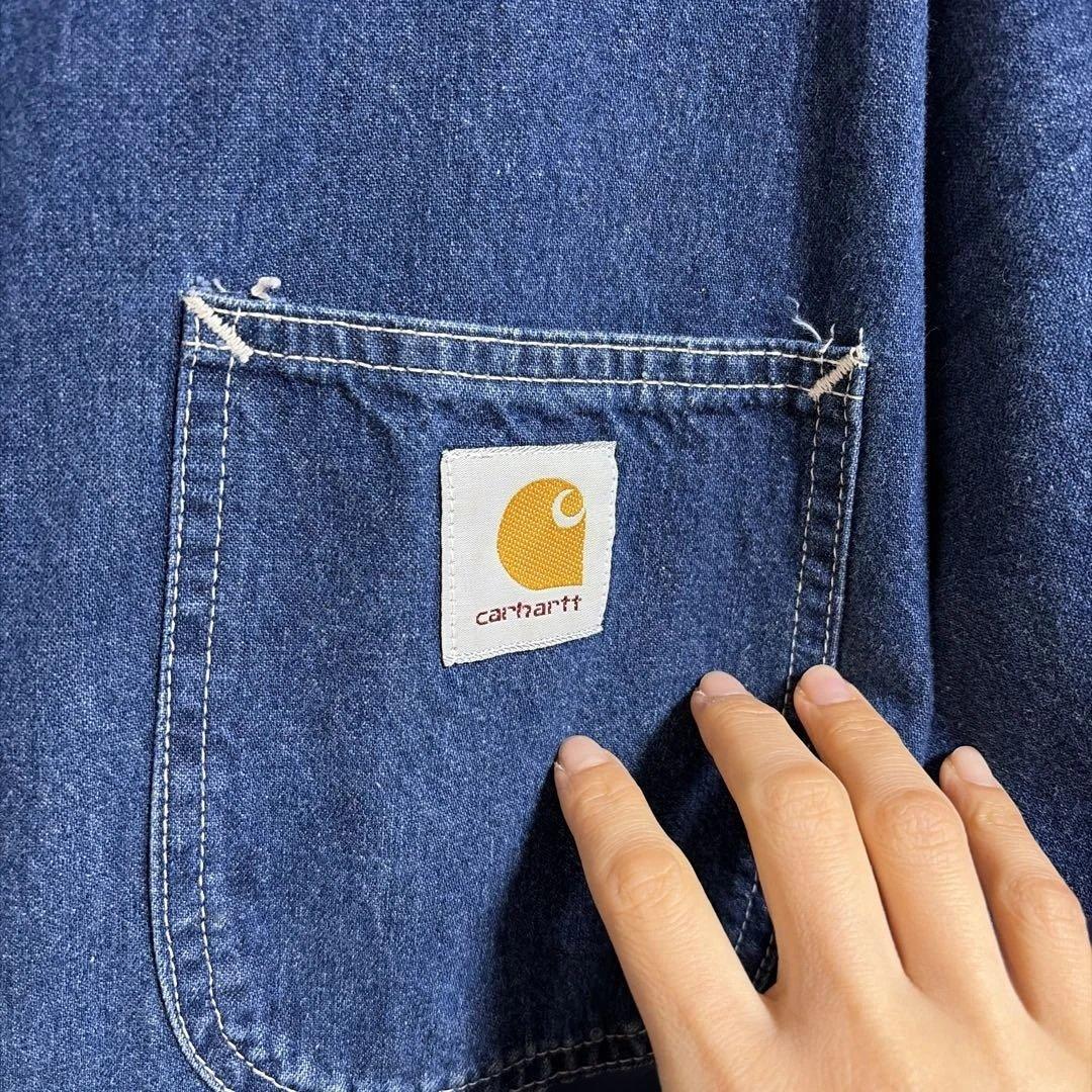 濱*中様 Carhartt カーハート カバーオール デニム ジャケット 濃紺