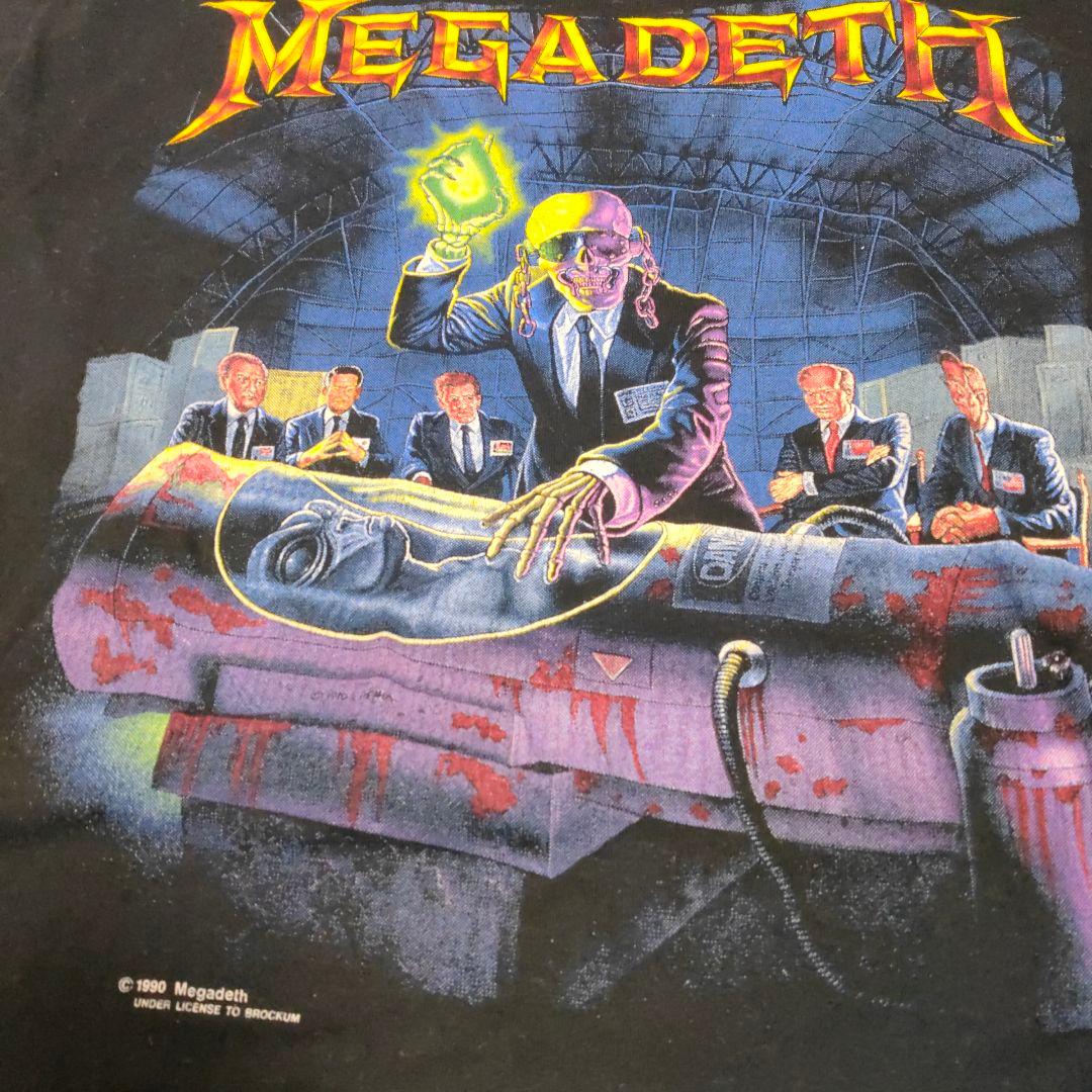 ★希少！！！当時物⚫バックプリントツアーデート②MEGADETH★ツアーTシャツ