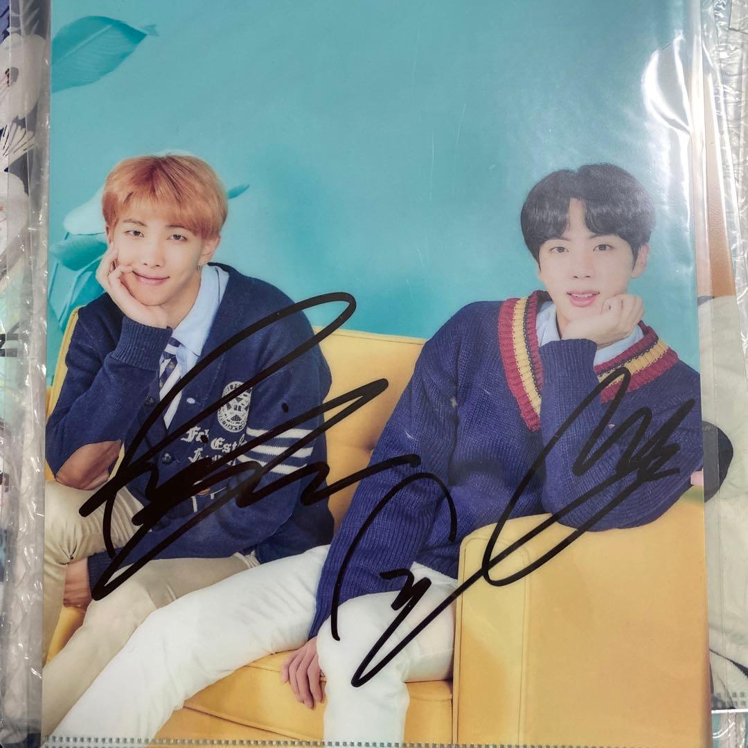 防弾少年団　バンタン　BTS ジン　ナムジュン　サイン　直筆　公式ファイル