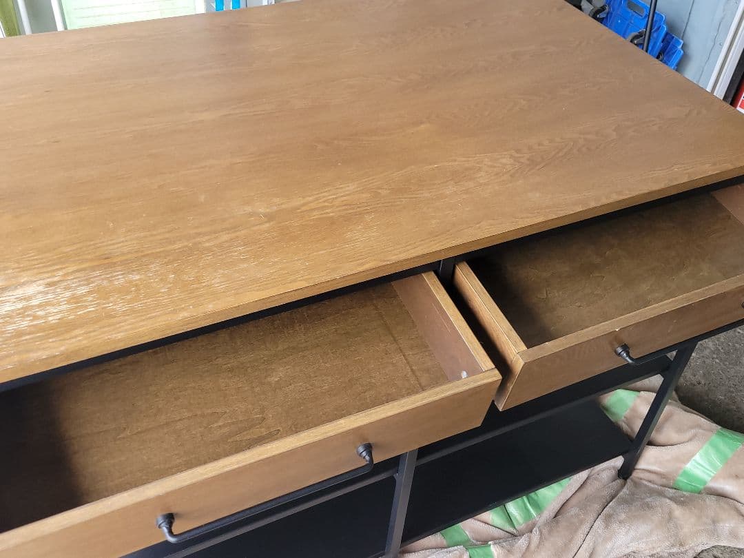 インダストリアル風 LOWYA Clamo カウンターテーブル 幅120cm