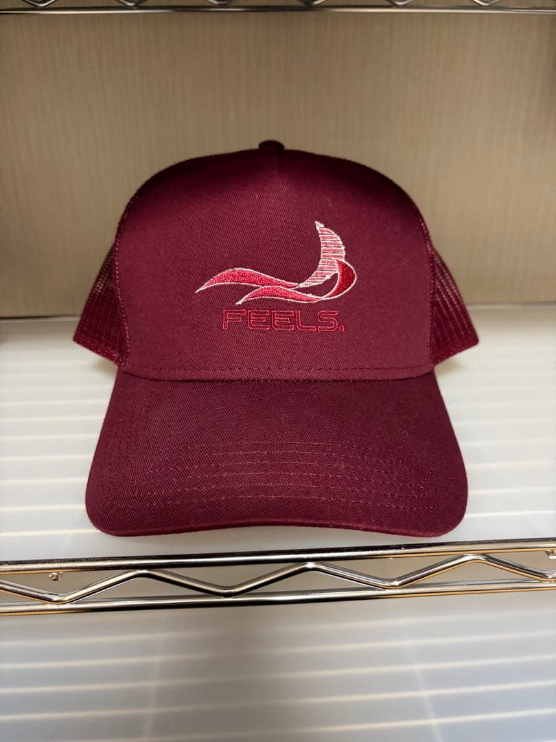 帽子 FEELS. ORIGINAL MESH 5PANEL CAP WINE RED
