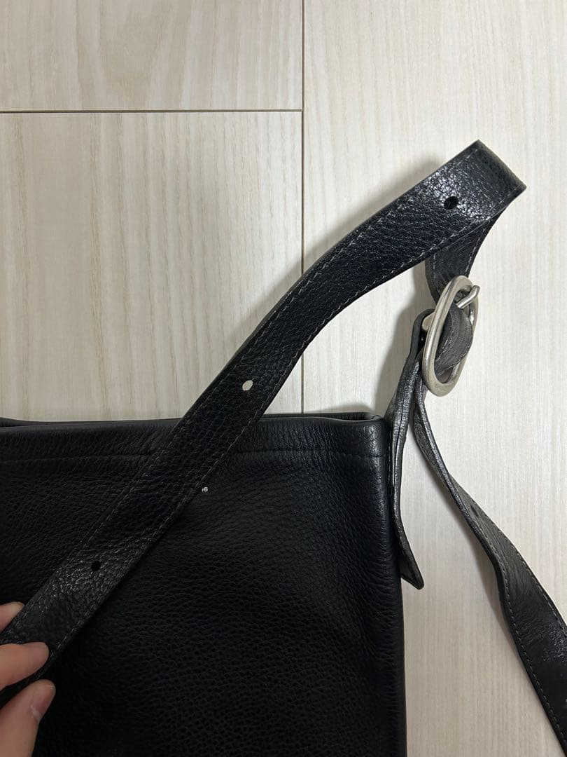 Hender scheme one side belt bag small 黒